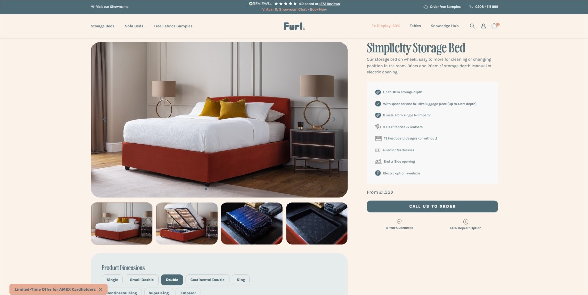 simplicity ottoman bed